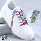Быстрое шнурки для кроссовок, детские шнурки, 1 пара, эластичные шнурки для обуви, без завязывания, шнурки для детей, взрослых женщин, мужчин, шнурки для обуви