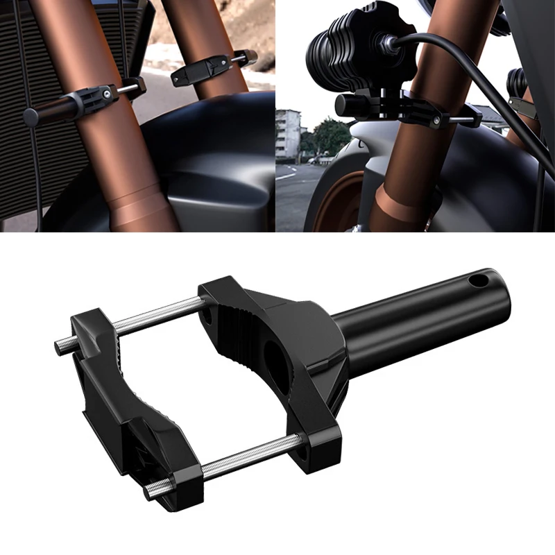 

Universal Mount Bracket For Motorcycle Bumper Modified Headlight Stand Spotlight Extension Frame Aluminum alloy Shock Bracket