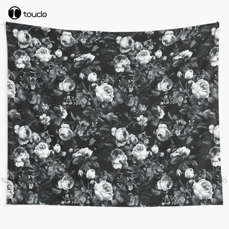 

Roses Black And White Tapestry Wall Tapestry Designs Tapestry Wall Hanging For Living Room Bedroom Dorm Room Home Decor