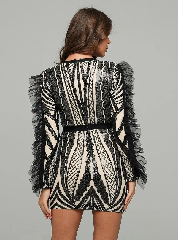 

Vintage Dresses Mini Elegant Celebrity Fashion Dress Night Club Party Sexy Dress Women Elegant Bodycon Evening Vestidos