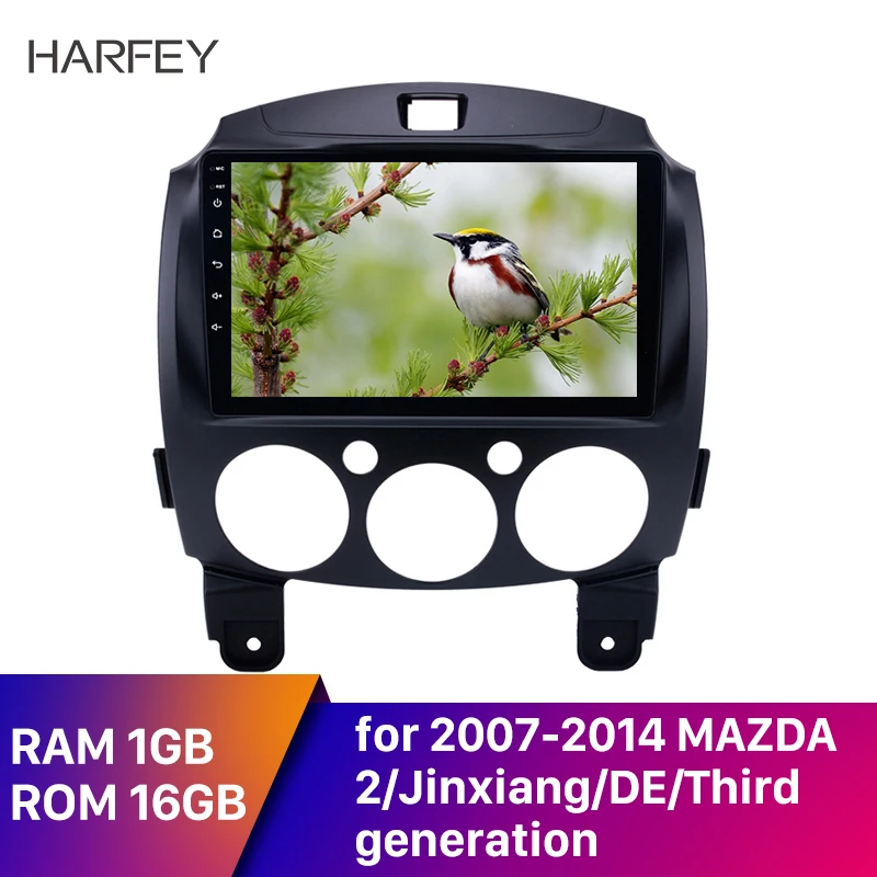 Harfey сенсорный экран автомобиля радио GPS навигация для 2007 2014 MAZDA 2/Jinxiang/DE/третьего