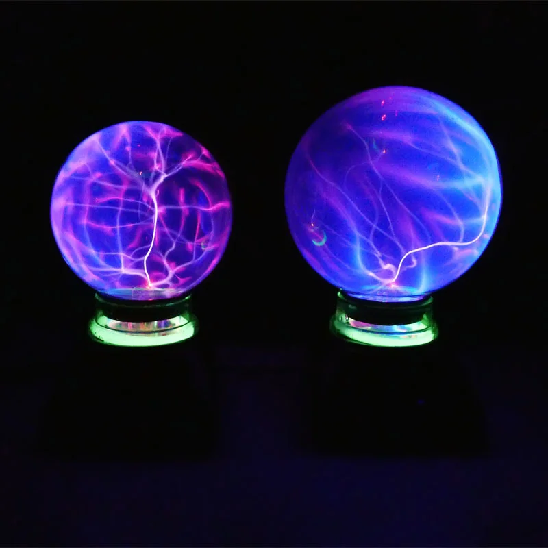 

6 Inch Plasma Ball Lamp Night Light Electric Glass Globe Table Lamp Static Light Touch Magic Sphere Nightlight Holiday Gifts