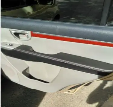 Микрофибра передняя/задняя дверь панели подлокотник кожаный защитный чехол для