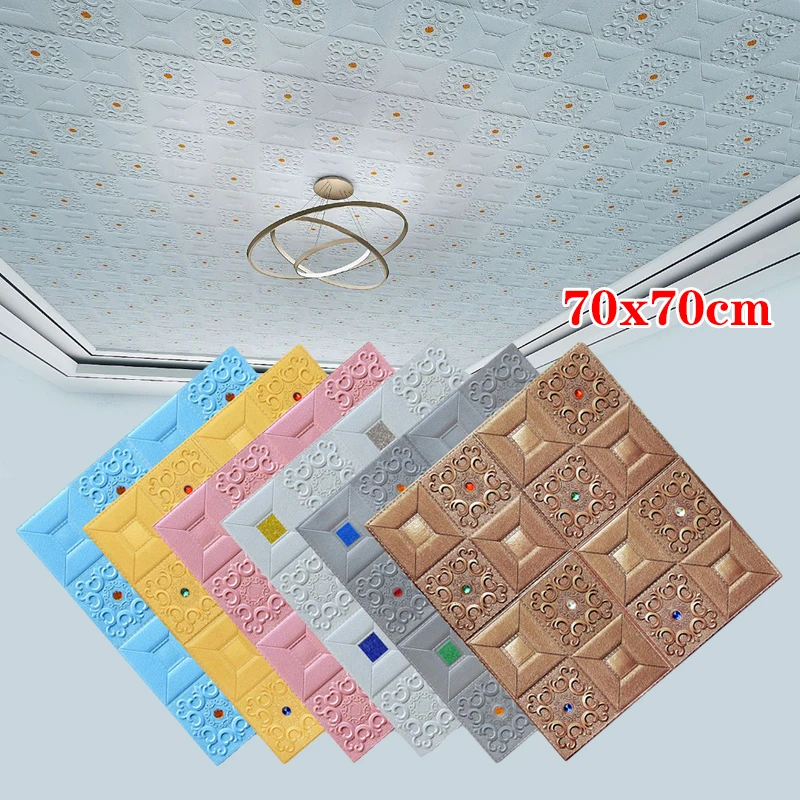 

8 Colors Waterproof Living Room Backdrop Decor Self-adhesive Wallpaper Imitation Brick Wall Art 3D Wall Stickers