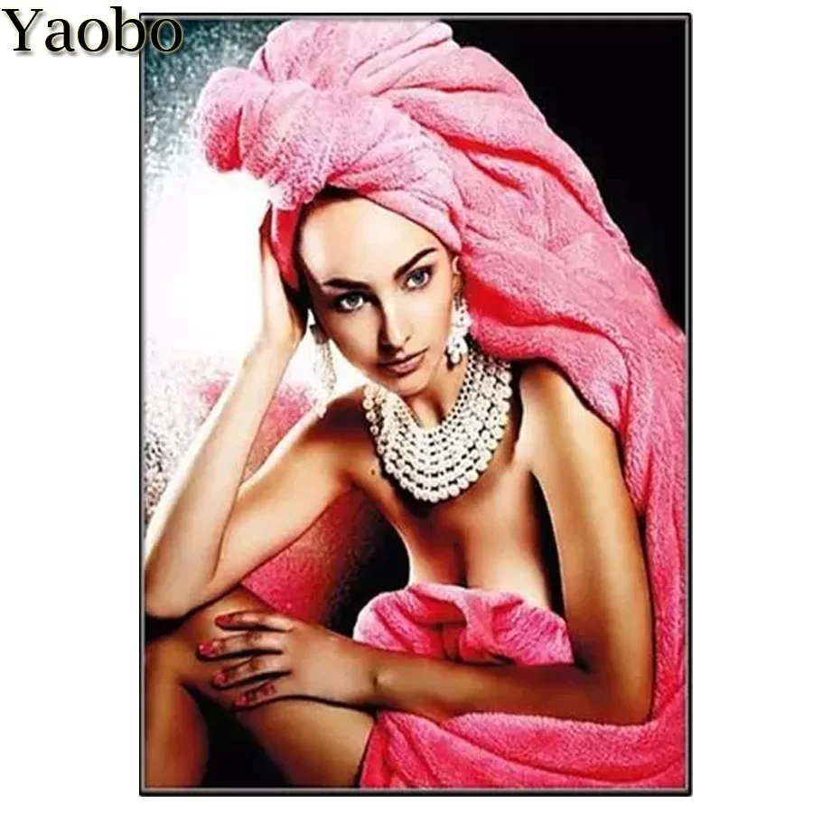 

5D круглая Алмазная вышивка, Лидер продаж, домашнее искусство, сексуальная женщина в душе, картина из алмазов, мозаика, вышивка крестиком