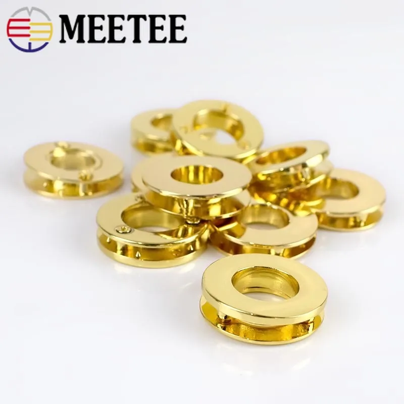 Meetee 4/10 шт. ID11/13 мм металлическое ушко винт с пряжкой-хомут круглым воротником для