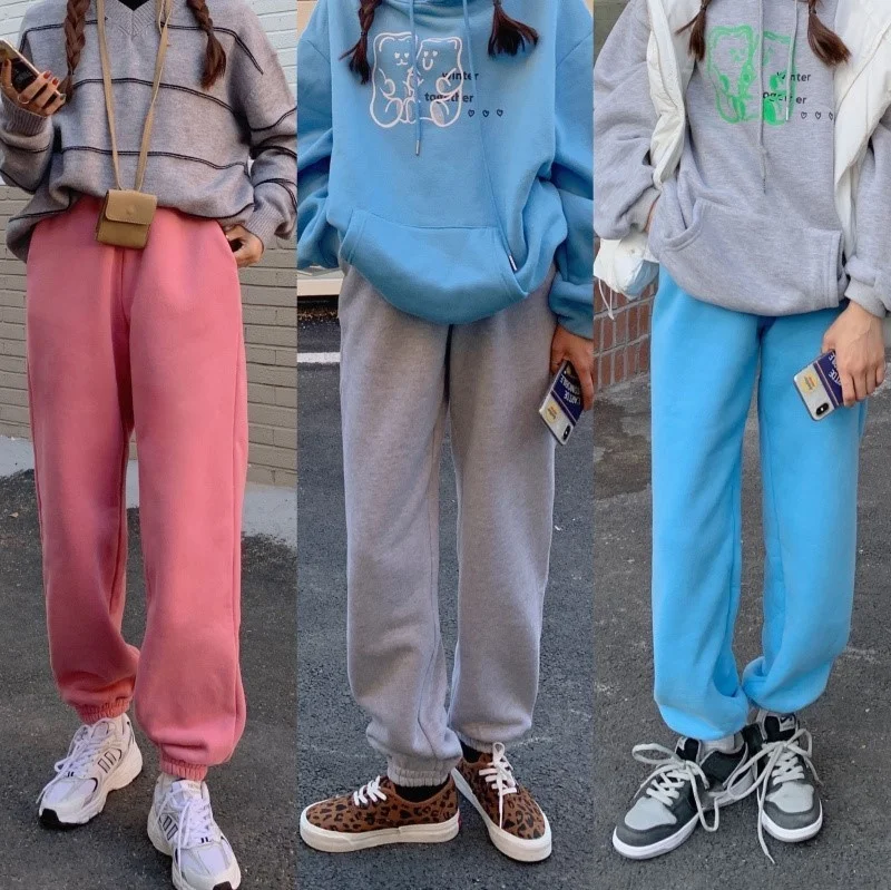 Real Price CMAZ Pants Autumn and Winter Thickening Loose Lazy Style Outer Wear | Женская одежда