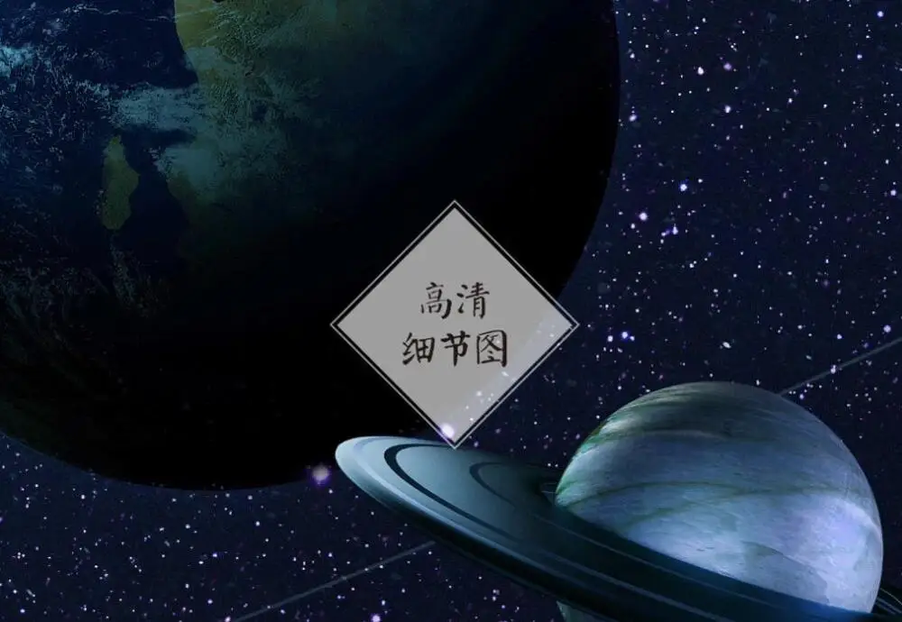 Фотообои Milofi 3D Вселенная звездное романтическое для детской комнаты фон