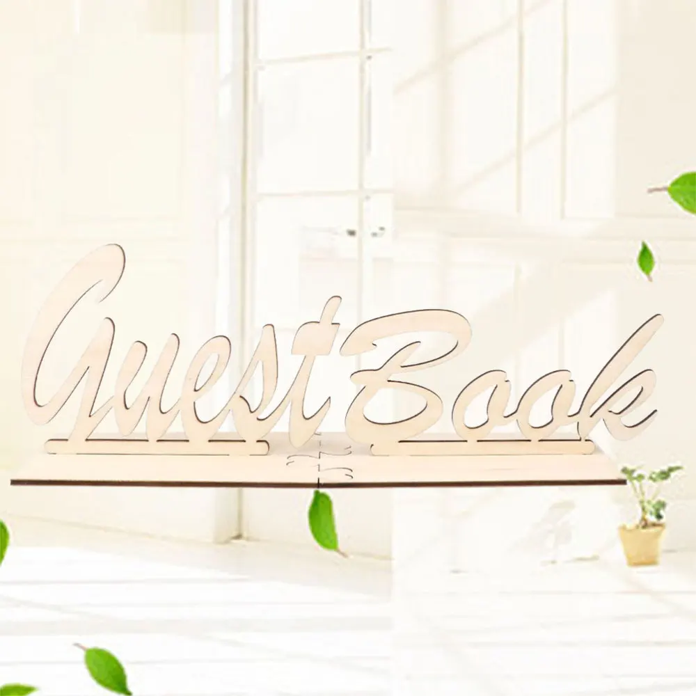 Гостевая книга Настольная вывеска деревянная отдельно стоящая украшение для