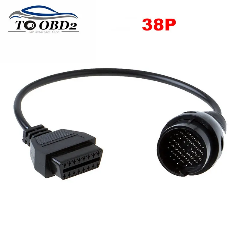 

OBD2 Diagnostic Interface For MB for Benz 38Pin to OBDII 16Pin Female Connector Transfer Fits for Benz 38 Pin OBD1 to OBD2 16Pin