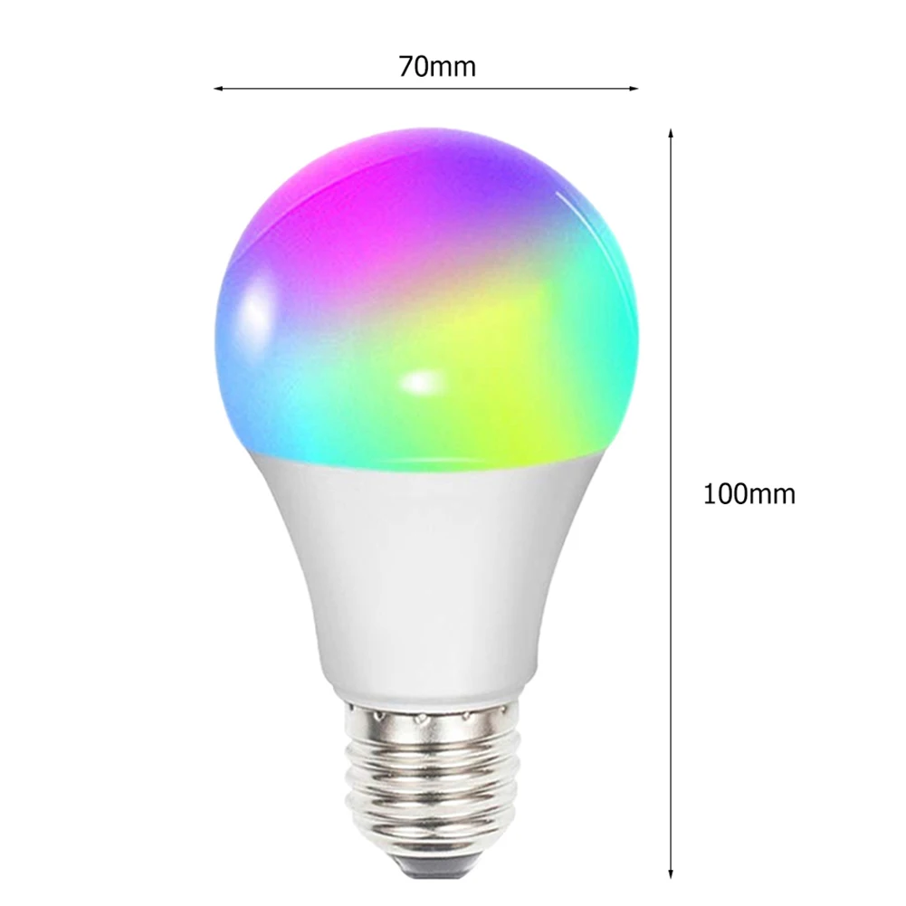 

LED Smart Light Bulb WiFi E26 RGBW Color Change Remote Voice Phone Control Light for Cafe Restaurant Exquisite Ornaments