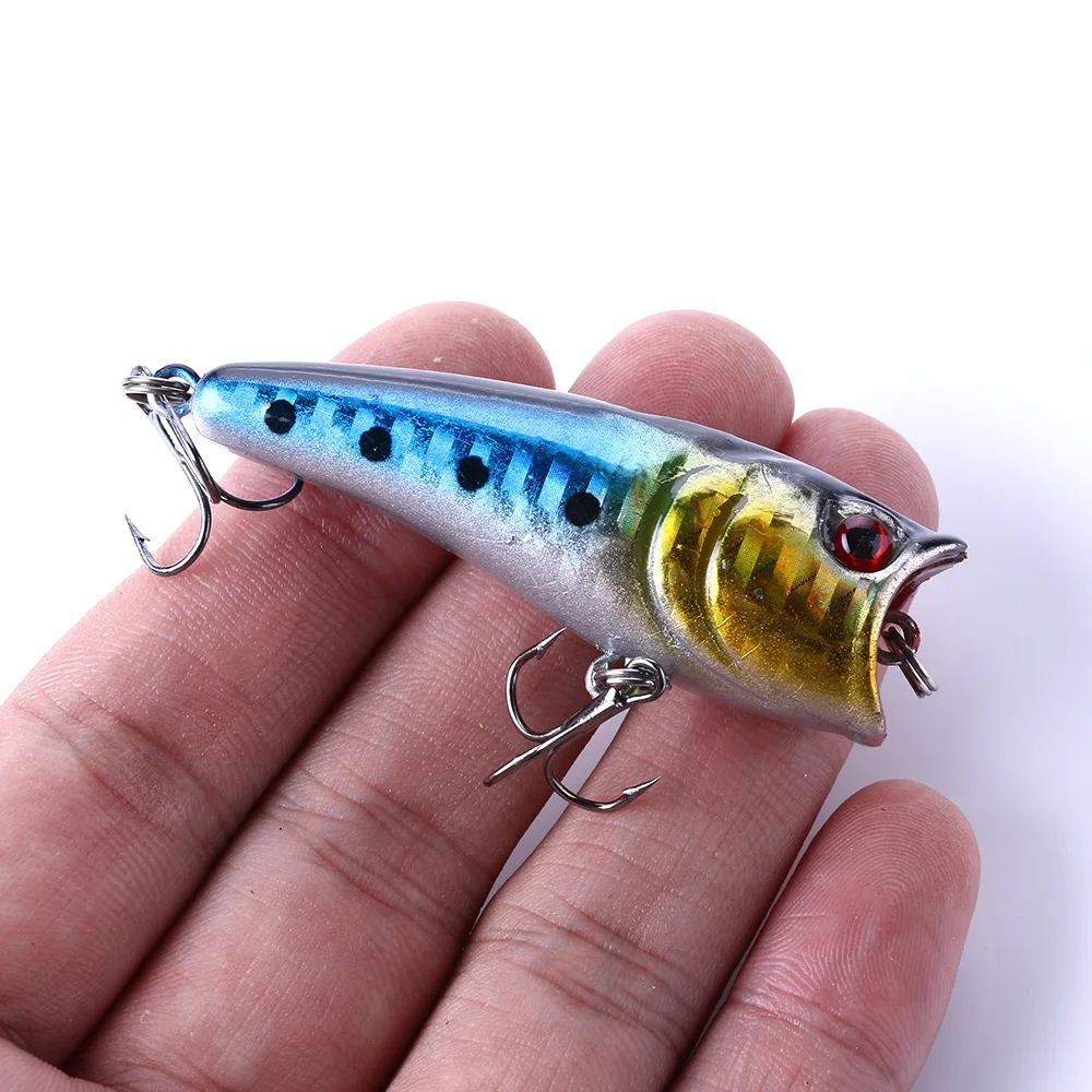 

HENGJIA 1pc 6cm/7g popper wobbler fishing lures artificial hard bait pesca fishing tackle