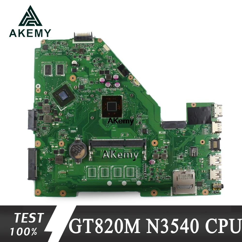 Akemy N3540 Процессор X550MJ GT820M материнская плата X550MD REV 2,0 для ASUS X550M X552M Y582M X550MD X550MJ материнская плата тесты Ok
