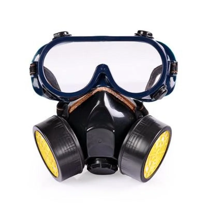 Half-face Gas Respirator Masks with Work Glasses Chemical Anti Particles Painting Industrial Cartridges Safety Protection Mask | Красота и