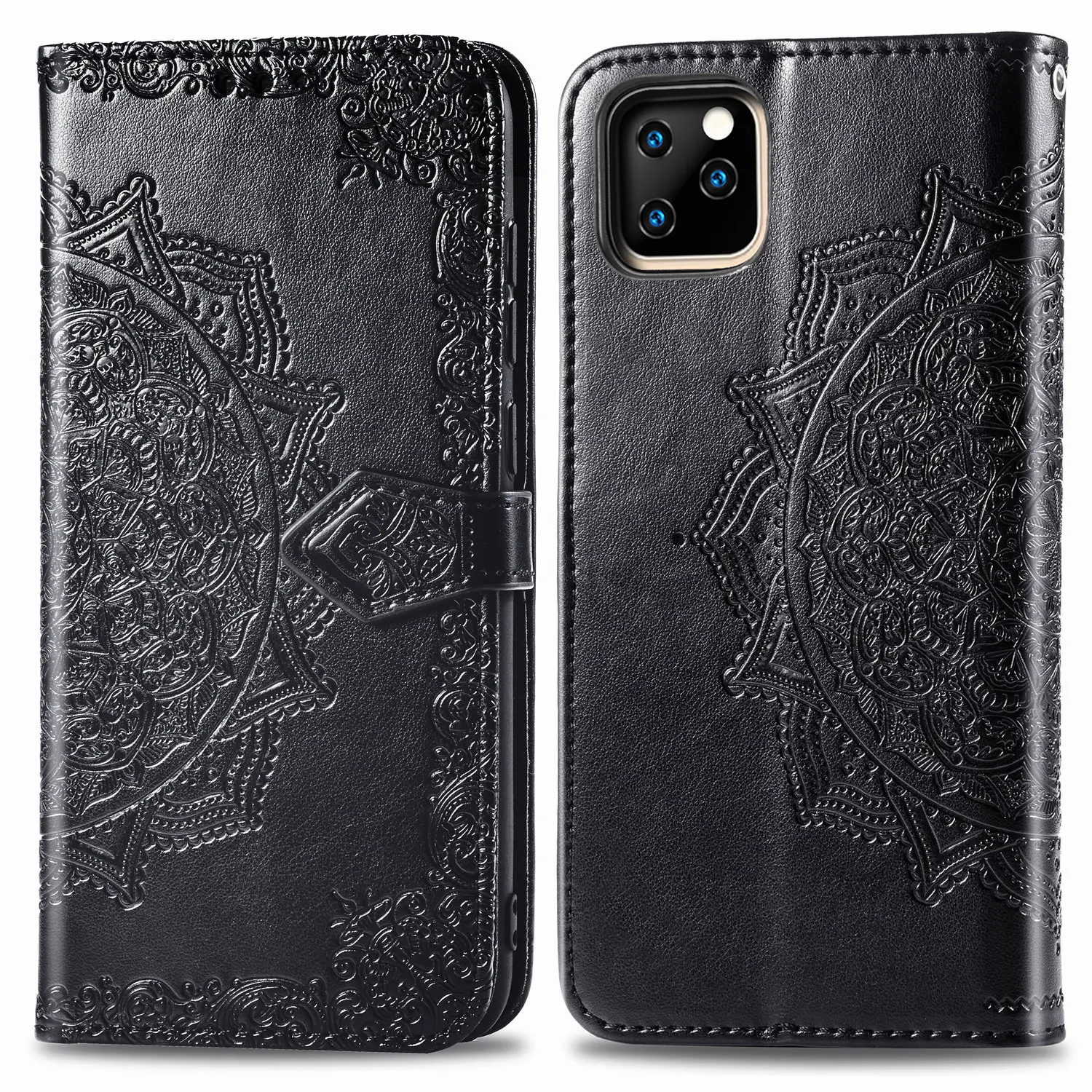 Leather Flip Cover Phone Case For iPhone 11 Pro Max XR X XS 7 8 6 6s Plus 8plus iPhone11 Shockproof Wallet Stand Holder | Мобильные