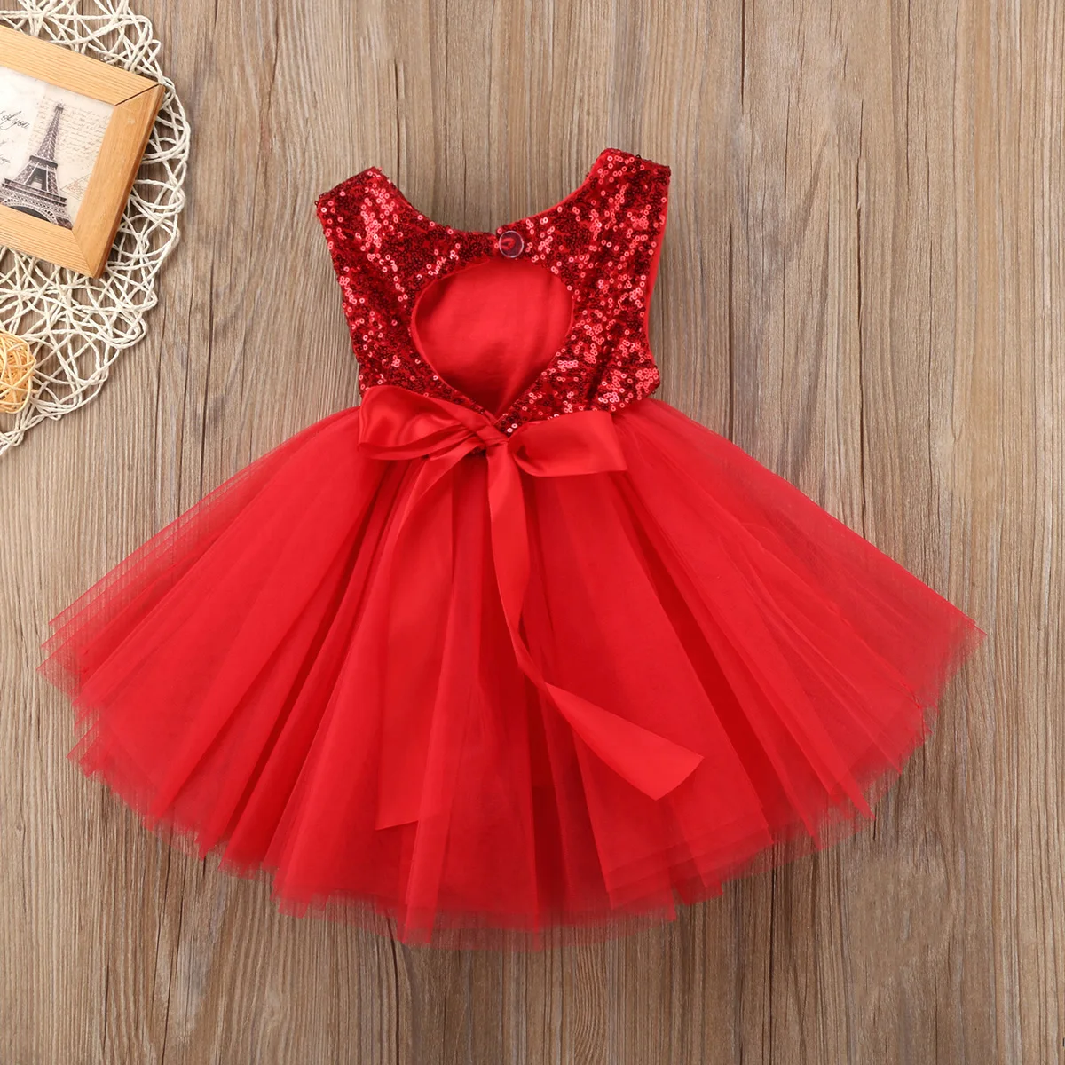 Christmas Kids Baby Girls Flower Lace Sequins Formal Wedding Dress Party Bridesmaid Prom | Детская одежда и обувь