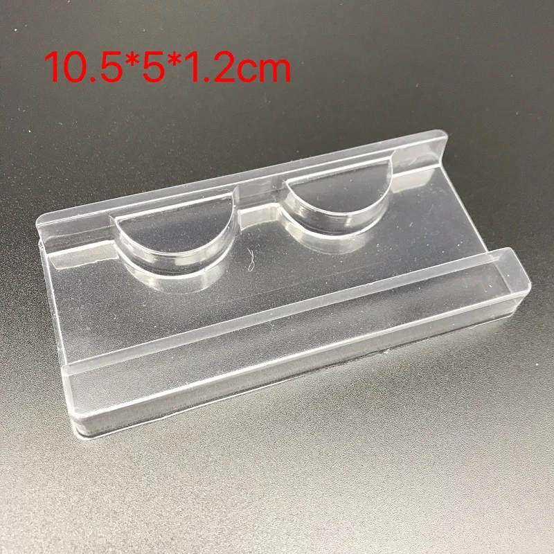 

20pcs False Eyelash Packing Box Clear Lid Tray Eyelashes Transparent Empty Lash Case Makeup Storage for Travel
