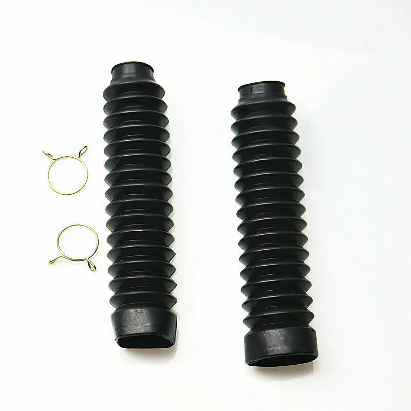 

Black Front Fork Dust Boots Rubber Jacket Cover For Honda CG125 Dirt Bike