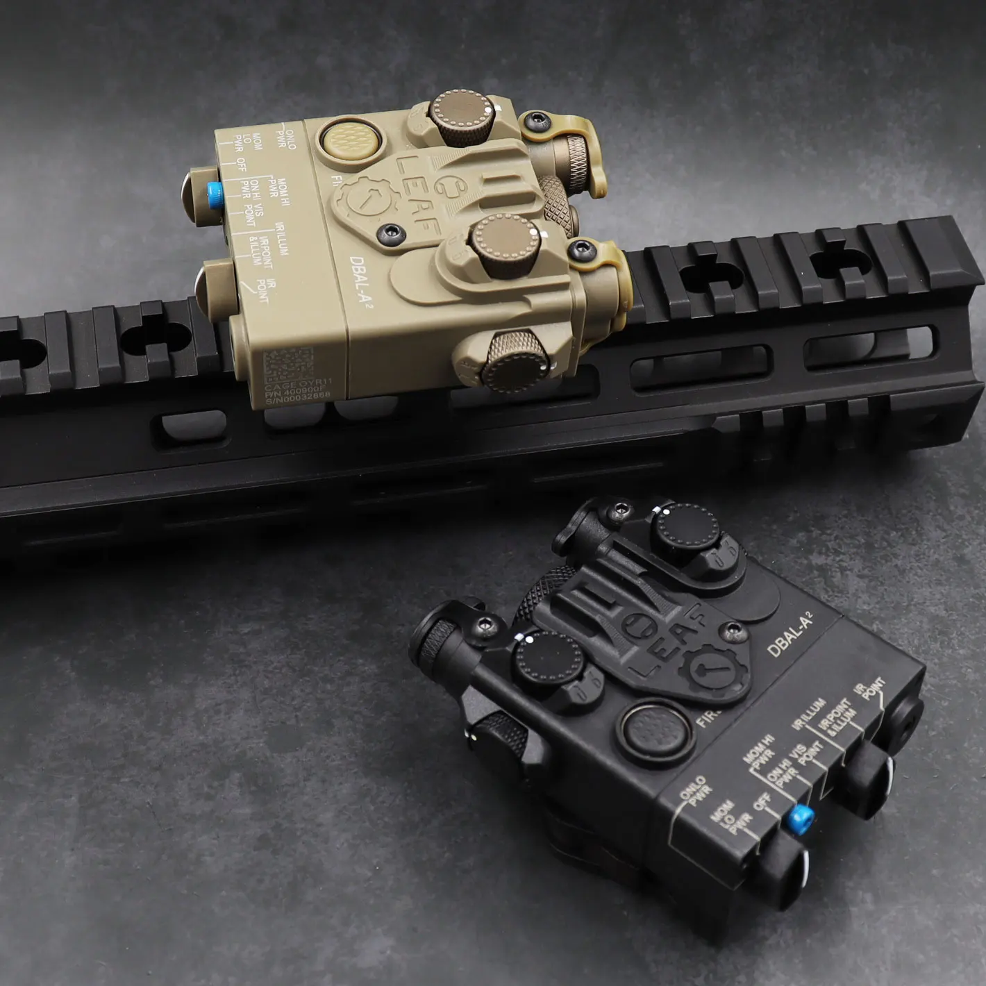 SOTAC тактический страйкбол вспышка DBAL A2 красный/зеленый лазер белый