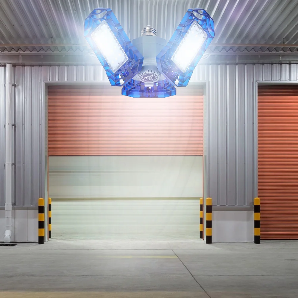 60W E27 LED Garage Light AC85-265V 6000LM High Bay Industrial Lamp for Ceiling Indoor Lighting Workshop Supplies | Лампы и освещение