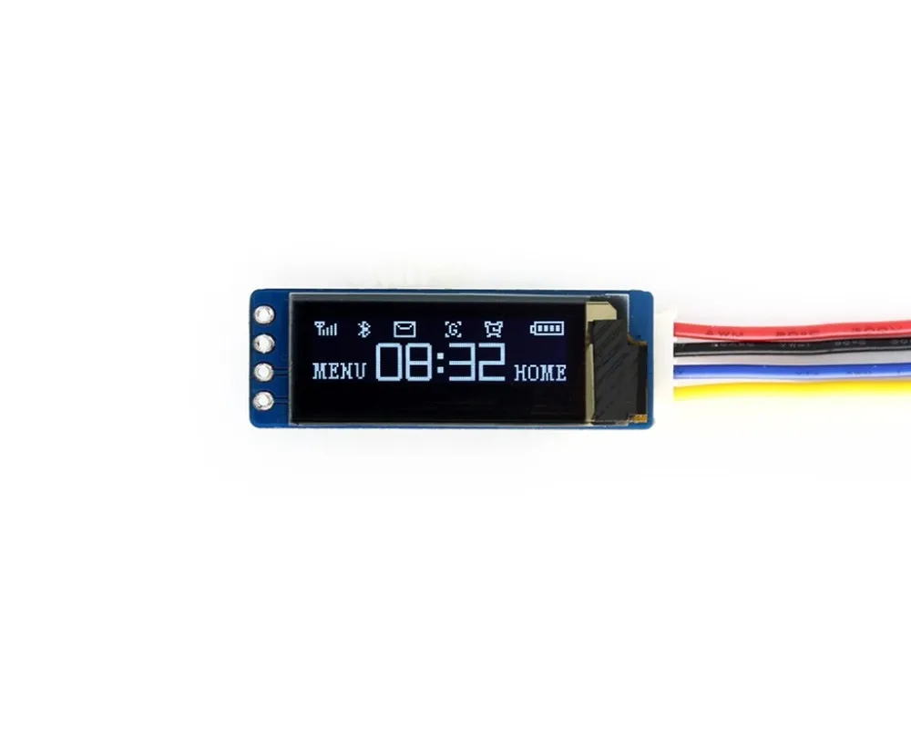 0 91 дюйма OLED дисплей модуль 128x32 пикселей I2C интерфейс встроенный контроллер 16 бит