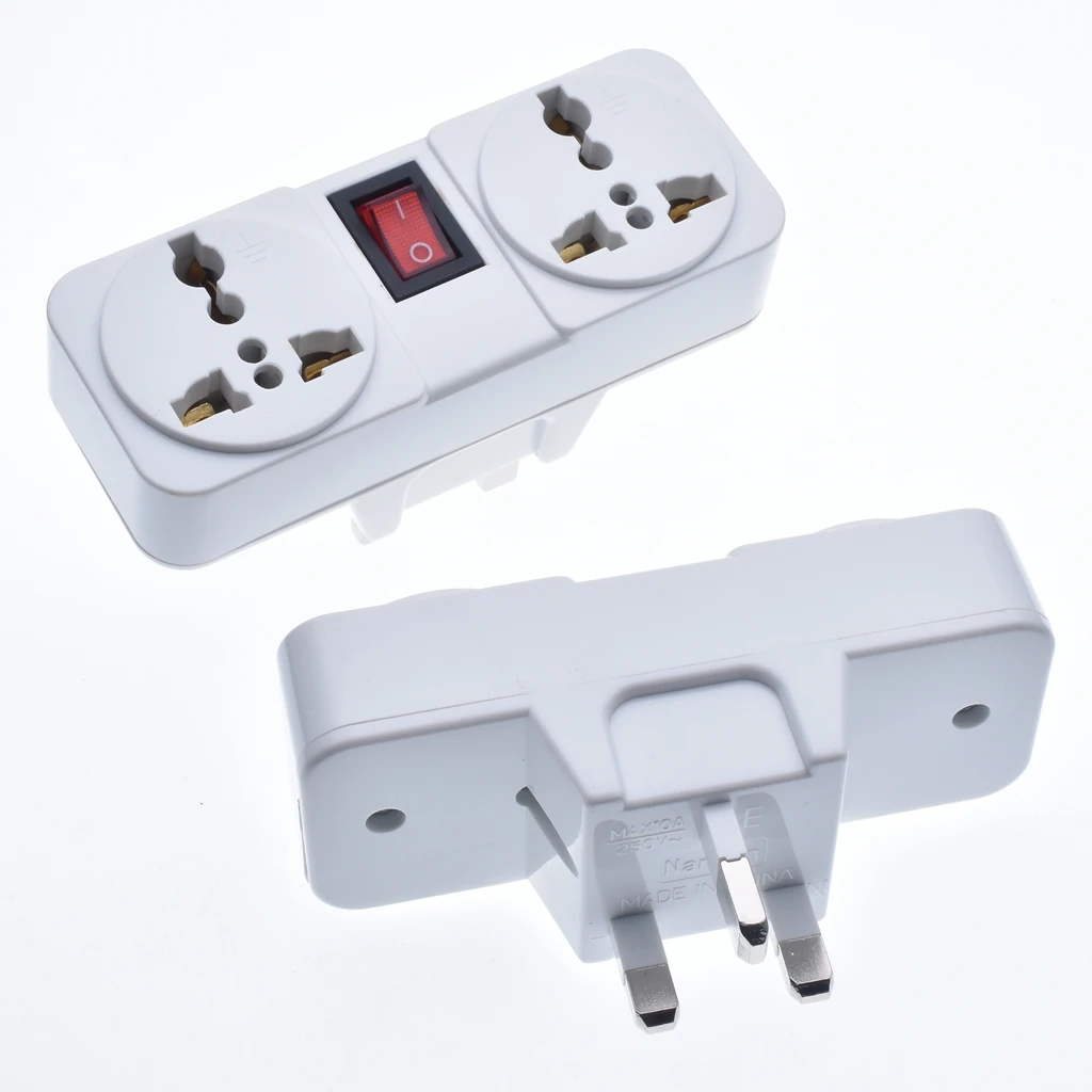 Белая портативная универсальная настенная розетка ЕС США Великобритания