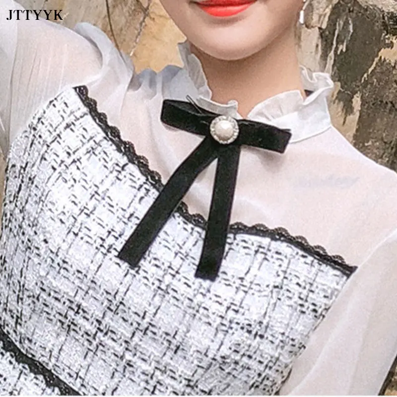 

Fashion Elegant Dress 2021 Spring New Women's Lotus Leaf Collar Woolen Lattice Waist Stitching Long-sleeve Fishtail Dress Women