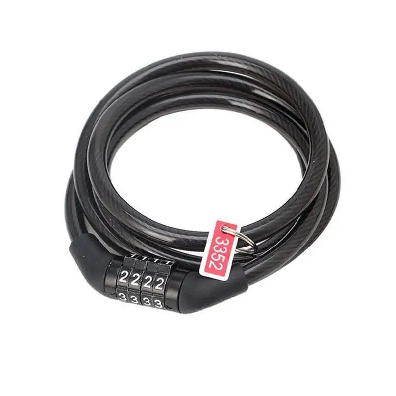 Замок велосипедный с четырехзначным паролем замок со стальной цепью защита от