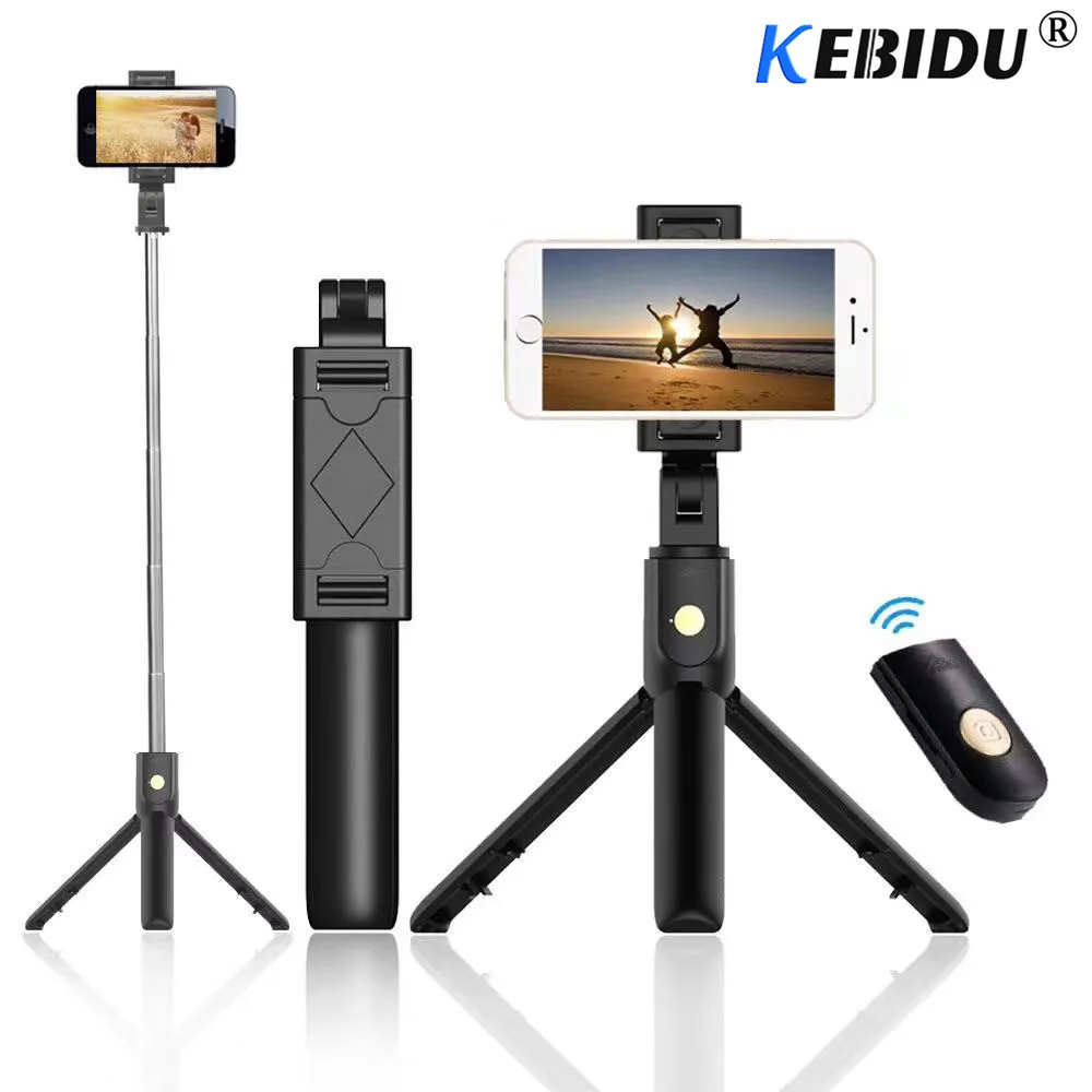 Беспроводная селфи палка Kebidu с Bluetooth для iphone/Android/Huawei складной ручной монопод