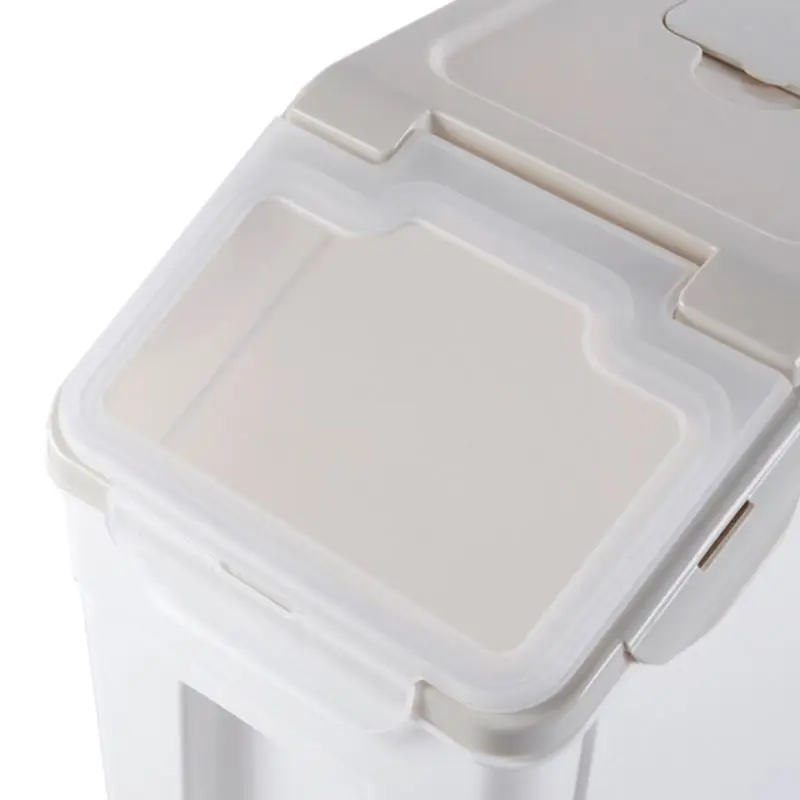 

4-6KG Pet Food Rice Storage Container Moistureproof Insectproof Airtight Case Grain Organizer Box with Wheels for Flour K3NA