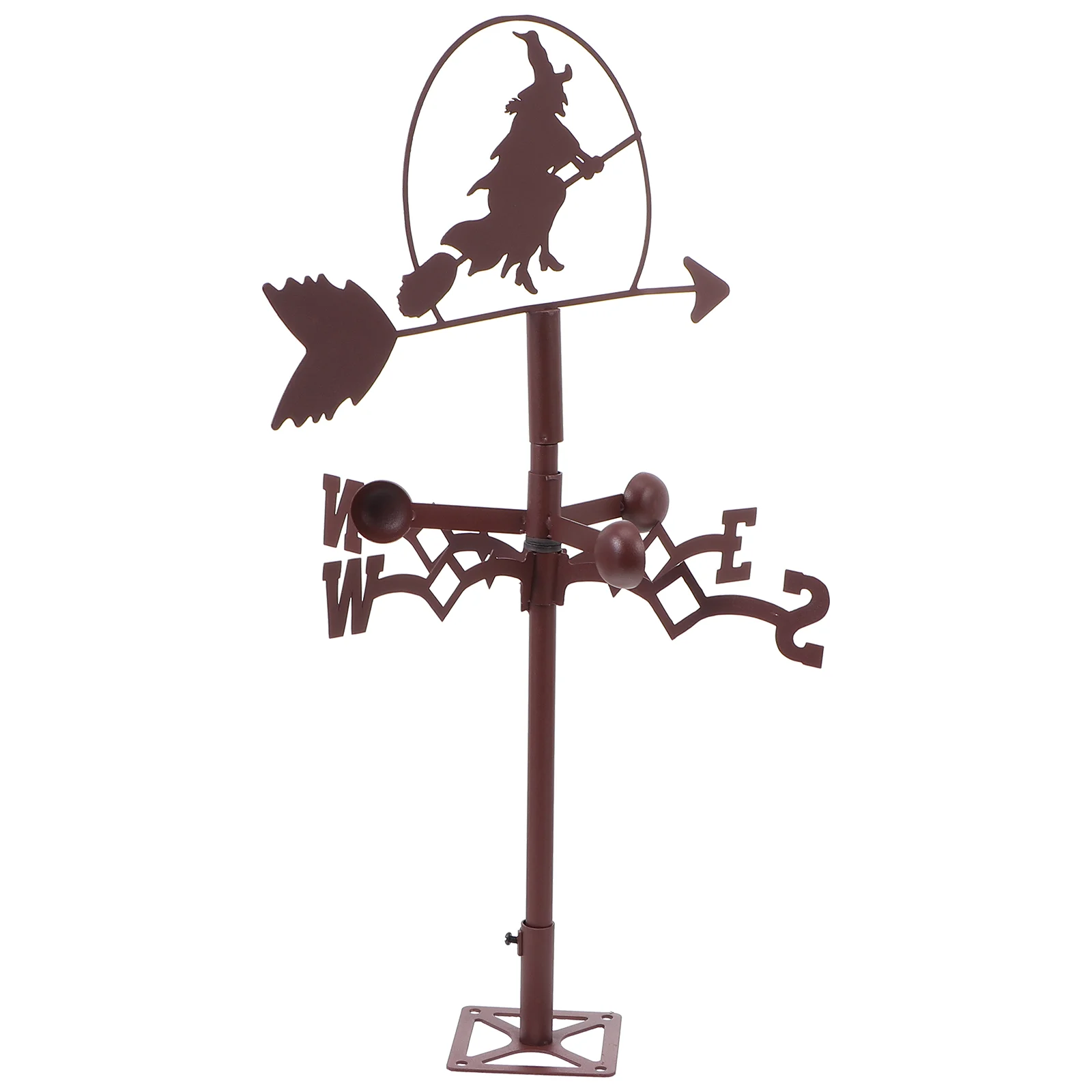 

1Pc Witch Weathervane Stainless Steel Weather Vane Metal Direction Vane