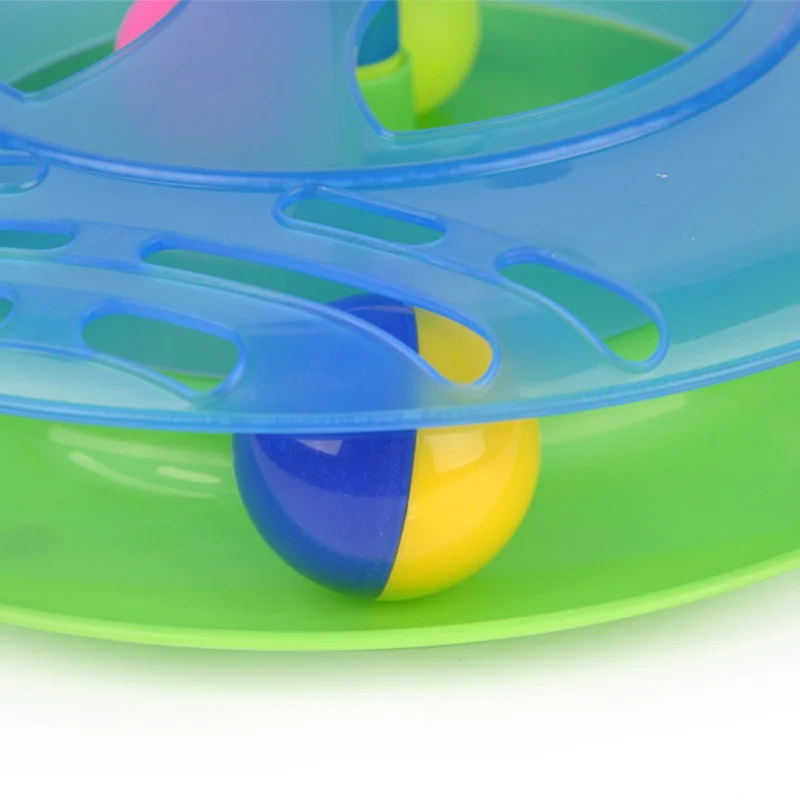 

Pet Bell Double Ball Single Layer Turntable Cat To Plush Simulation Mouse Top Fun And Educational New
