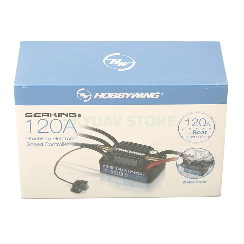 Электронный контроллер скорости Hobbywing 2-6S 30A 60A 120A 180A V3, для RC лодок