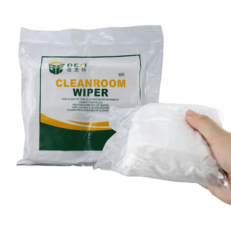 9x9" Class 100 Polyester Cleanroom Wiper ESD Dust Free Cloth Remover Mobile Phone LCD Screen Glasses Camera Cleaning | Инструменты