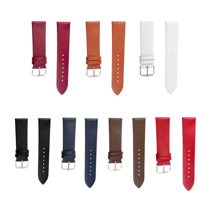 

Leather strap Band Watch Accessories 16mm 18mm 20mm 22mm Watchbands Men Women Wristband