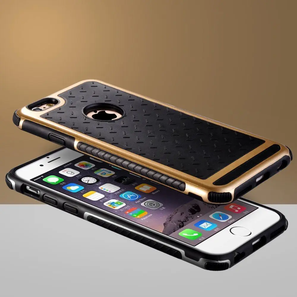 Противоударный резиновый Гибридный чехол для IPhone 7 8 6 6S Plus 5 5S SE модный жесткий