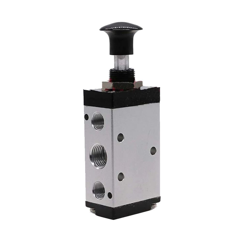 

Push Pull Pneumatic Valve 1/4 BSPT Connector Silencer 4R210-08 Manual Push-pull Valve Control Silencer Male Connector Hand Tools