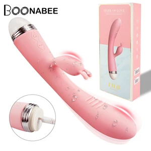 Вибратор-кролик для точки G, двойная стимуляция, фаллоимитатор для женщин, Стимулятор клитора, интимные игрушки для женщин интимные изделия для женщин и взрослых