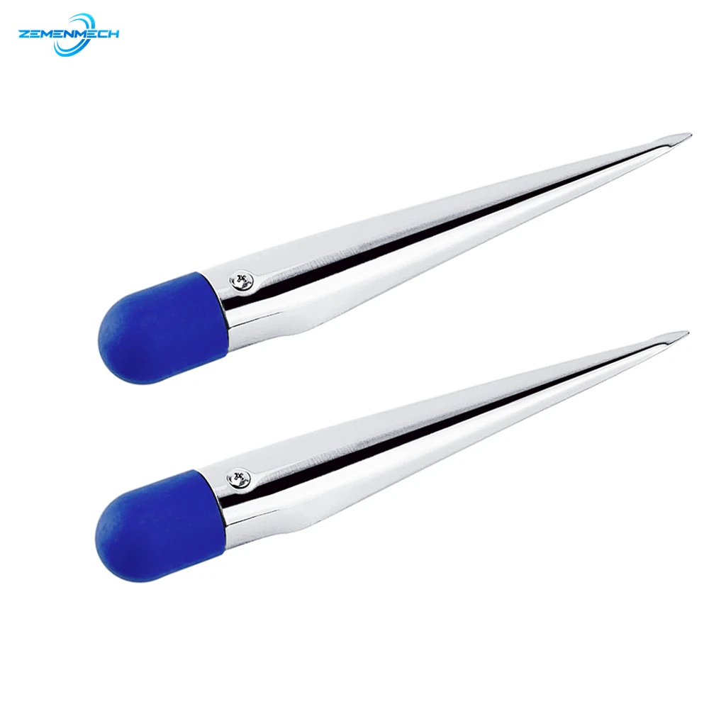 

2X Rope Splicing Fid Spike Stainless Steel Rope Splicing Spike Fid With Nylon Handle Yacht Boat Accessory Handle Strand Rigger