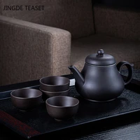 authentic yixing purple clay tea sets tea infuser strainer teacup master handmade teapot kettle household teaware drinkware