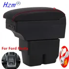 Для форд фиеста подлокотник интерьер Запчасти специальные модифицированные детали Запчасти автомобильный подлокотник центр хранения коробка с USB СВЕТОДИОДНЫЙ светильник