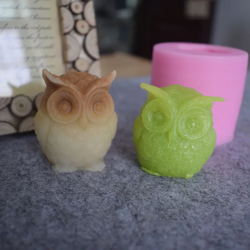 3D милая силиконовая форма для выпечки/сова дизайнерские DIY эпоксидные смолы