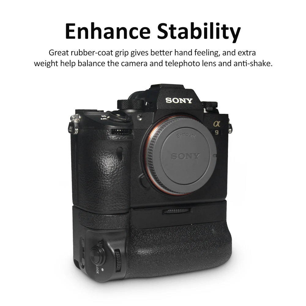 Вертикальный держатель батарейного отсека KingMa для Sony A9 A7R3 A7RIII A7M3|Батарейные