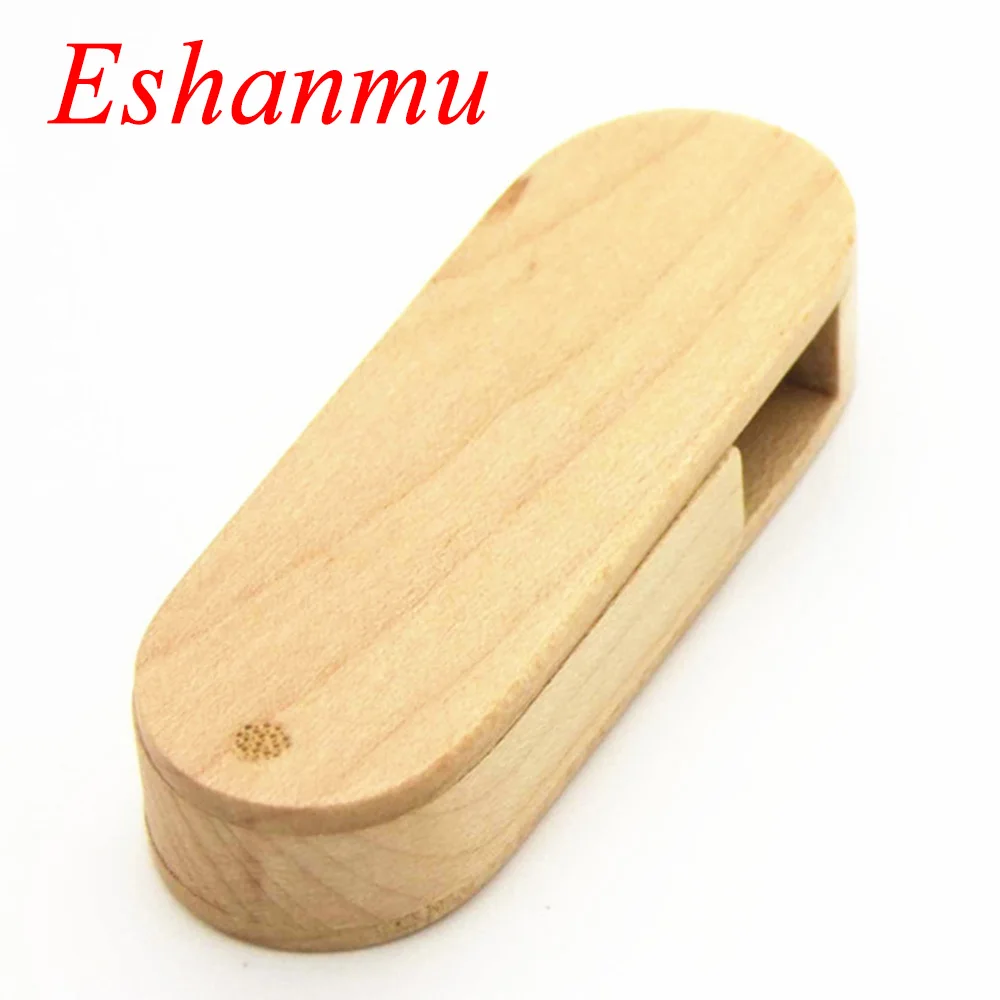 Деревянный поворотный USB флеш-накопитель Флешка 8 ГБ 16 32 64 Гб маленький флешка