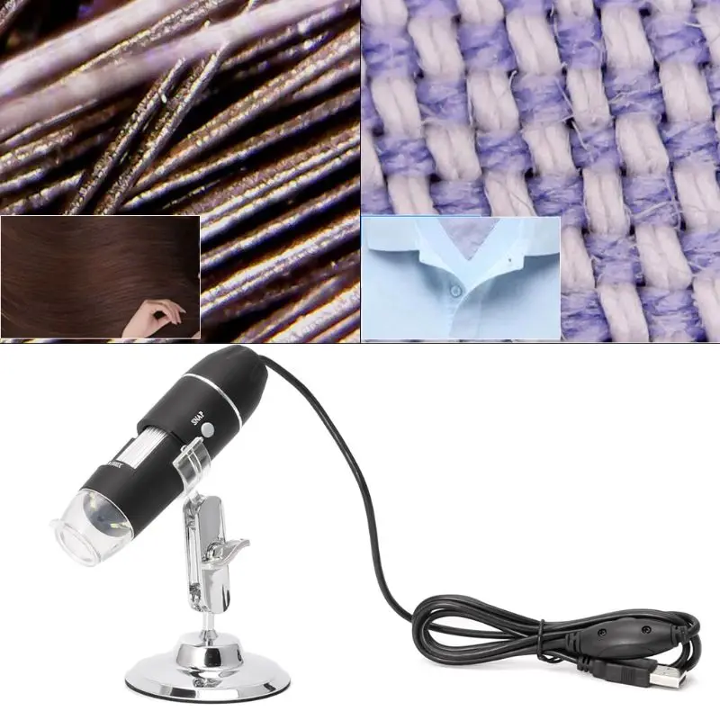 

Educational toys / Science 1600X USB Digital Microscope Camera Endoscope 8LED Magnifier with Hold Stand