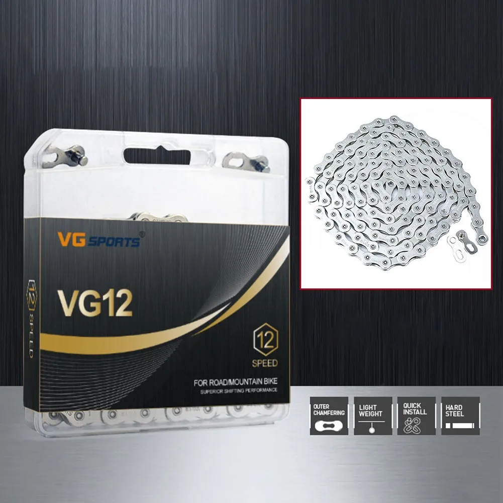 

Road MTB Bike Bicycle Chain 126 Link 12 Speed Suitable For All 12 Speed High-carbon Steel MTB Road Bicycle Chain Cycling