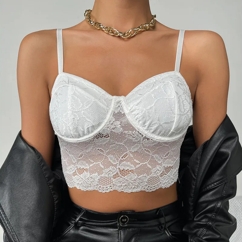 

Mixcb white Elegant Lace Bodysuit For Women Backless mini short sexy tops 2021 summer new style.