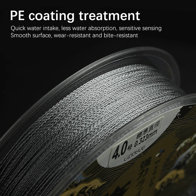 

2021 new 4 Stands 100M Japan Multifilament Super Strong Pe Braided Fishing Line Japanese Raw Silk Saltwater Sea Fishing Tackle