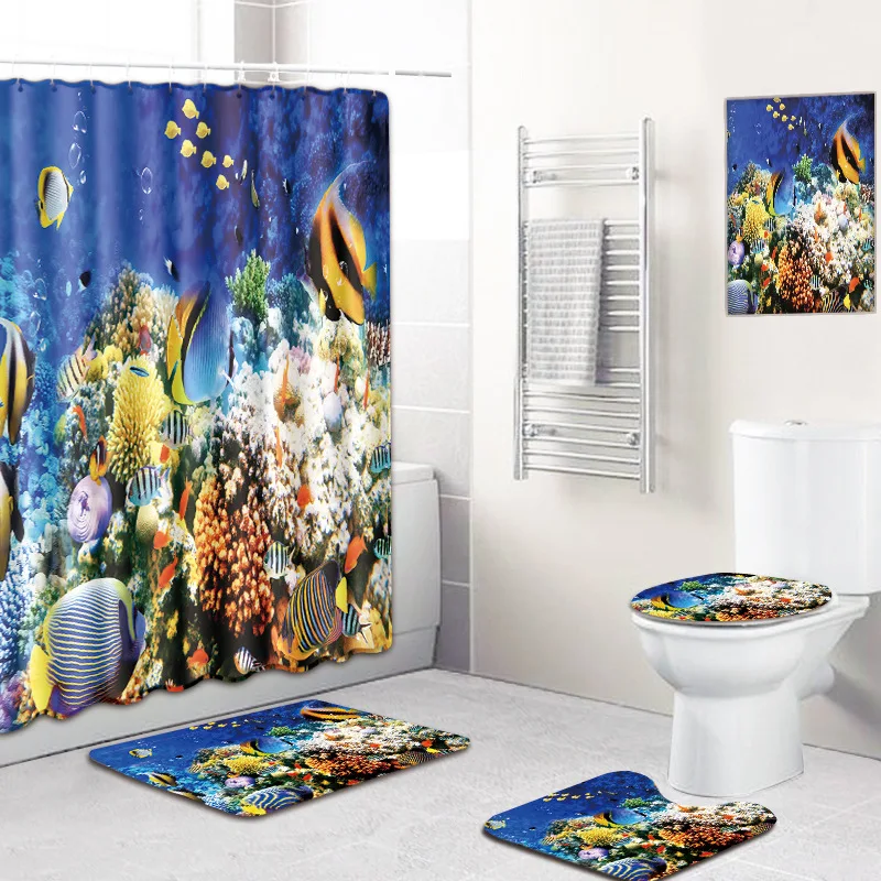 5 шт. набор Современный стиль Многоцелевой Нескользящие мягкие коврики для