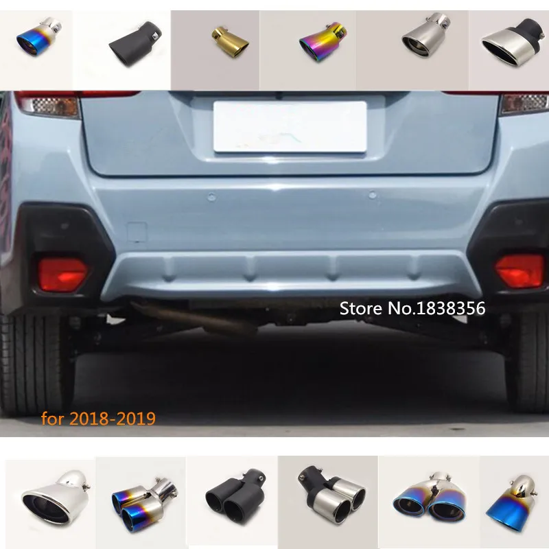 1 шт. глушитель выхлопной трубы из нержавеющей стали для Subaru XV 2018 2019
